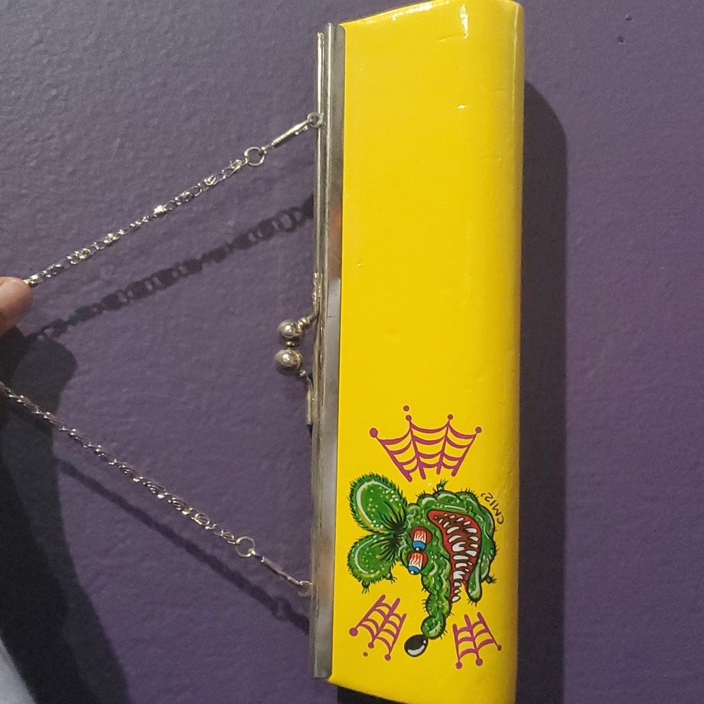 Small yellow Rat Fink Clutch